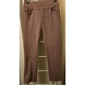 JAG Purple Pull On  Jeans Womens 8 High Rise Straight Leg 31x30‎ Stretch
